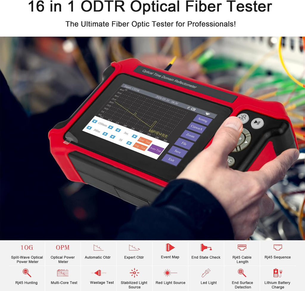 Noyafa NF-9816 Multi-Function OTDR Pro | All-in-One Optical & Network Diagnostic Tester