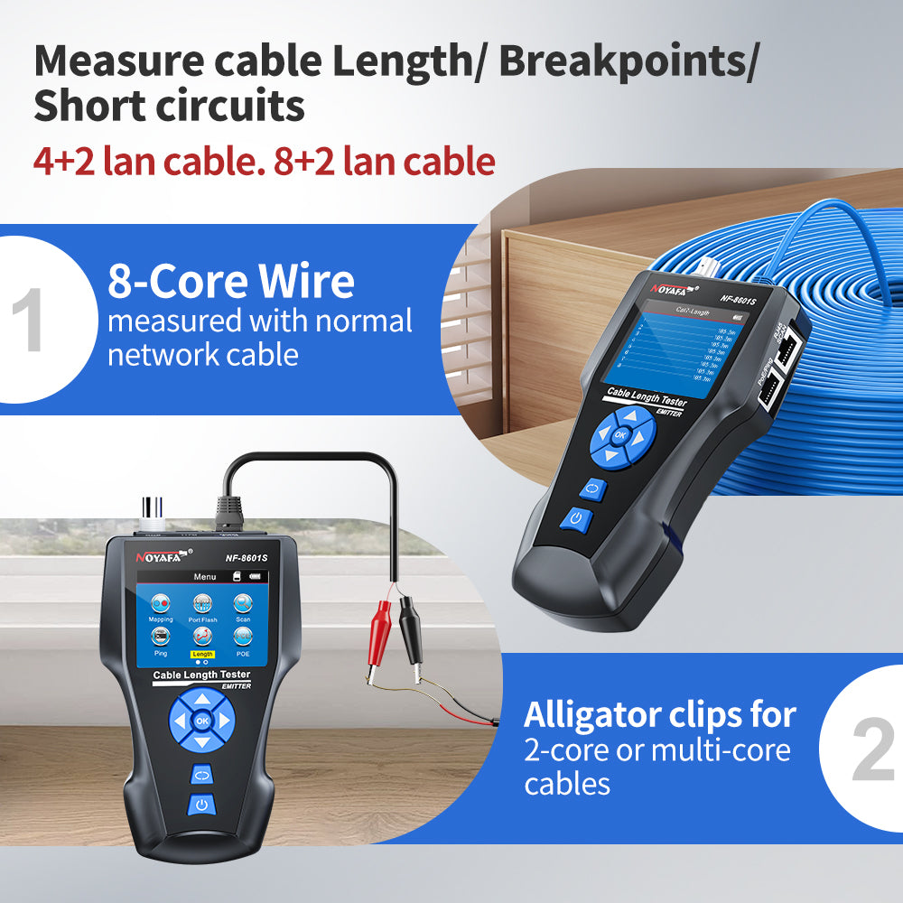 Noyafa NF-8601S TDR Cable Tracer Tester