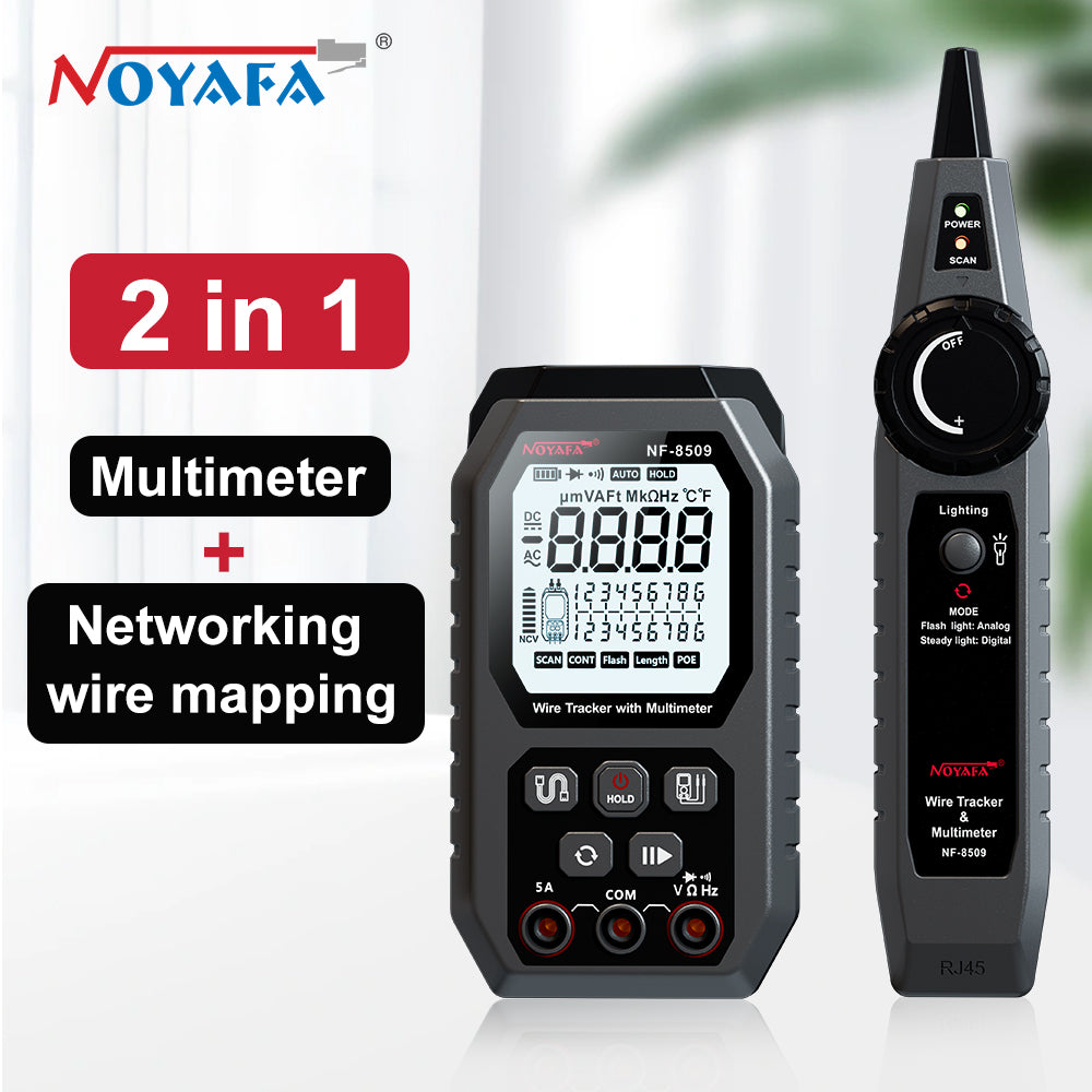 Noyafa NF-8509 2 in 1 Wire Tracker and Multimeter