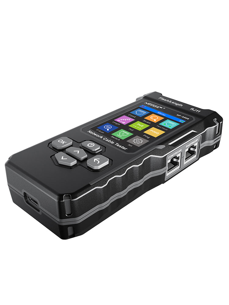 NOYAFA NF-8506 Cat5 / Cat5e / Cat6 / Cat6a Ethernet Cable Tracer & Tester with PoE / PING / Switch Testing, IP Scan, Port Flash, Cable Length Testing